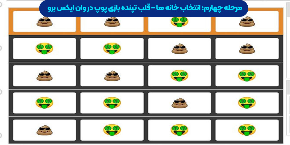 مرحله چهارم: انتخاب خانه‌ ها – قلب تپنده‌ بازی پوپ در وان ایکس برو
